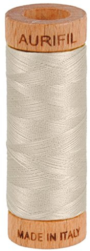 Aurifil 80 W egyptisk bomullstråd, 280 meter (306 meter (#6725 Moondust)