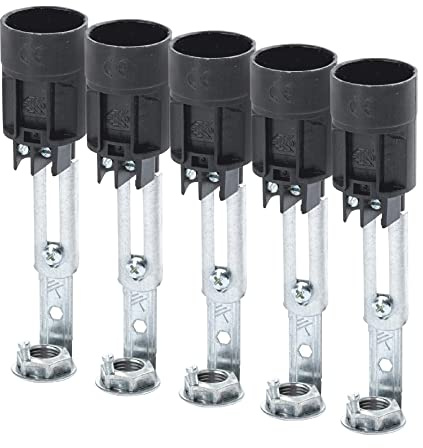 ORION LIGHTSTYLE Kerzenfassung ø 24mm für Kronleuchter Maria Theresia, 5 Stück, Länge verstellbar 95-125 mm, passend zu Kerzenhülsen Fassung E14