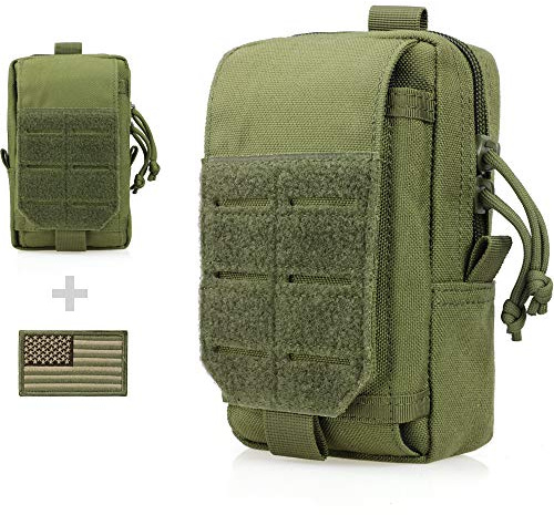 WYNEX taktische EDC-Tasche, Molle-Mehrzwecktasche, Zubehör-Organizer, Handyhalter, Gürteltasche, Smartphone-Tasche, Werkzeug-Holstertasche