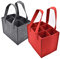 Xiuyer Sac Bouteille Vin, 2 Pièces Porte Bouteille, Sac à Bouteilles 6 Bouteilles, Emballage Bouteille Vin, Porte Bouteilles, Sac à Vin avec Poignée, Sac à Bière pour Champagne Bière Boissons