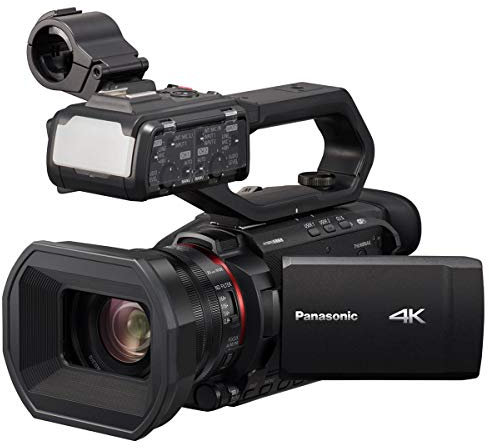 Panasonic X2000 HC-X2000 Caméscope Professionnel 4K avec Zoom Optique 24x, Diffusion en Direct WiFi HD, Sortie 3G SDI et poignée Amovible VW-HU1 (Noir)
