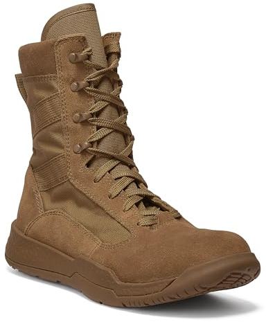Belleville TR501 AMRAP Military Boots - AR 670-1 Compliant Army Boots for Men - Zero-Drop Full-Grain Cattlehide Leather - Removable EVA Insole - Moisture Wicking Lining - Coyote - 10