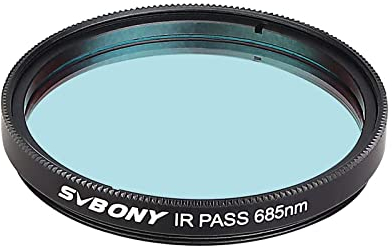 Svbony SV183 IR-Filter 2Zoll, IR-Pass 685-nm-Filter, Infrarot-Astrofotografie-Filter zum Fotografieren von Mond-, Planeten- und Naturlandschaften