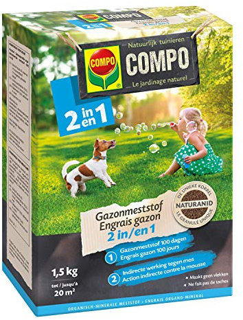 COMPO Engrais Gazon 2 en 1