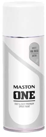 MASTON One spuitlak zijdeglans white (RAL 9010) 400 ml