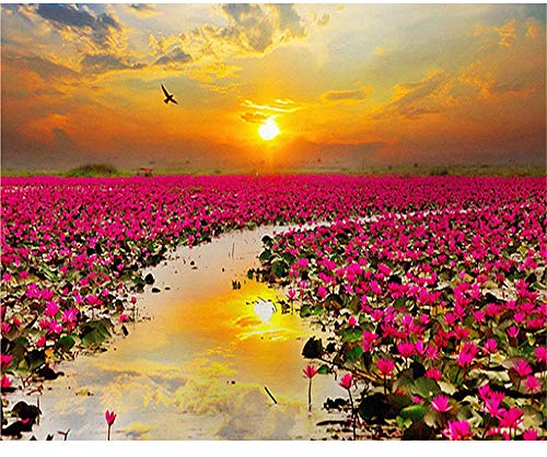 Puzzle 3000 Teile für Erwachsene,rote Blumen Puzzles Geschicklichkeitsspiel für die Ganze Familie, Landschaf Puzzle Schwer Dekompressionder Erwachsenenpuzzle ab 14 Jahren-48.03x31.88 Zoll (122 x 81cm