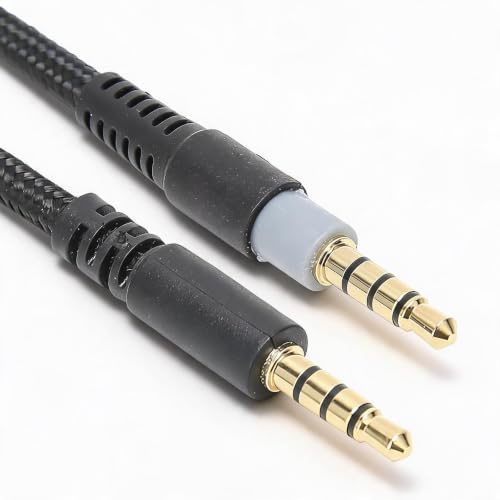 3,5mm Audiokabel,Stecker auf Stecker Audio AUX Eingangsadapterkabel AUX Kabel für Kopfhörer, mit Kabelsteuerungsfunktion für Cloud, für Cloud Alpha Kopfhörer