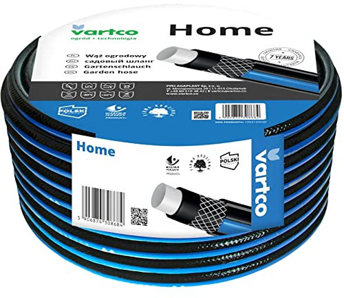 Tubo per l'acqua da 3/4, per la casa, nero, resistente ai raggi UV, da -20 °C a +60 °C, indeformabile, 25 bar (20 metri)