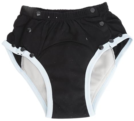 Stoffwindel für Erwachsene, Auslaufsichere Windelhose mit Integrierter Saugfähiger Schicht, Wiederverwendbare Waschbare Pull-up-Kunststoffhose, Windel für Inkontinenz bei Alten (M)
