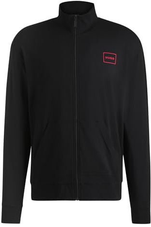 HUGO Laze Zip Jacket, Ropa de Estar por casa_Chaqueta Hombre, Black1, S