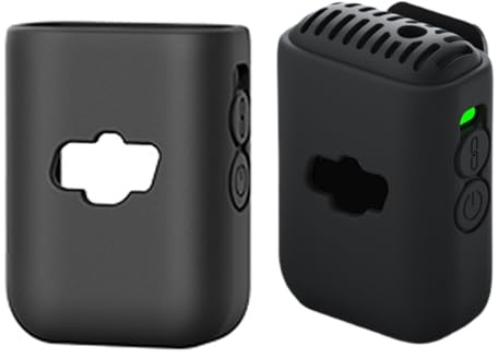 XBERSTAR Custodia in silicone per DJI Mic 2 Custodia protettiva in silicone sportiva per DJI Mic 2 Accessori per microfono (nero)