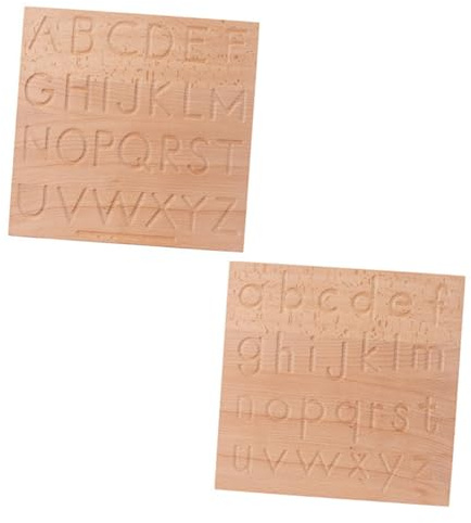 Toyvian Lavagna in Legno Per Tracciare Lettere Giocattolo Per Disegno Educativo Per Ragazzo Ragazza Lavagna Calligrafica Giocattolo Di Riconoscimento Delle Lettere