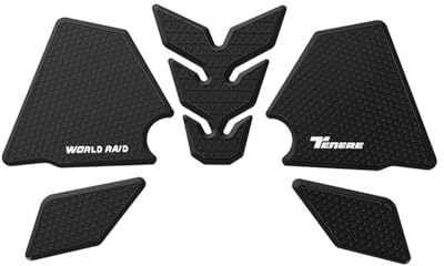 Aufkleber für Kraftstofftank Motorrad-Tankpad-Aufkleber, Knieschutz, Dekor-Set, Aufkleber Für Tenere 700 World Raid Rally Dual Tank Explorer Edition Standard 2022 2023 Protecto-Aufkleber(Farbe 1)
