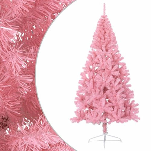 Carnavalife Arbol de Navidad, arbol Navidad Blanco 180cm, arbol de Navidad Plegable 120cm/150cm/180cm, Navidad Invierno Fiesta (Rosa, 180cm-600Tips)