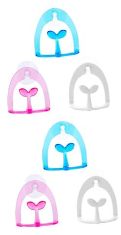 Ciieeo 6pcs Sponge Holder Scouring Pad Rack Sink Drainer Grey Kitchen Accessories Random Color