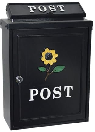 Cassetta delle lettere Villa cassetta delle lettere antipioggia vecchia cassetta delle lettere inglese per esterni cassetta delle lettere creativa (girasoli in magazzino)