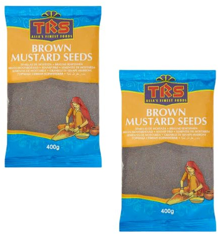 TRS Semillas de mostaza marrón (paquetes de 2 x 400 g)