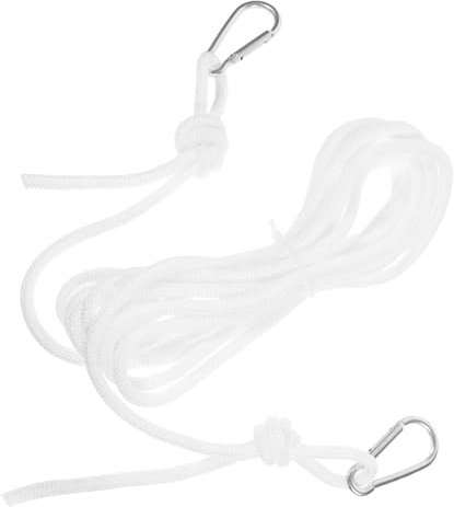 Ciieeo Tendedero De Cuerda Exterior Blanco Resistente Al Viento para Tender Ropa Jardín Tendedero De Viaje Portátil Fácil De Instalar y Usar