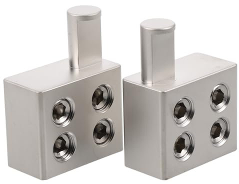 Generic Sturdy Automotive Car Audio Terminal Blocks Aluminum Alloy Connectors for Distribution Block Easy Install Audio Splitter