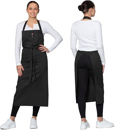 ZOLLNER Schürze mit Latz 65% Baumwolle, 35% Polyester, 575