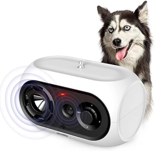Bubbacare Ultraschall Hunde, Automatisches Anti Bellen Gerät 100% Sicher, Wasserdichter Anti-Bell-gerät, Wiederaufladbares Antibell für Kleine Mittel Große Hunde, Antibell Hund Innen & Außenbereich