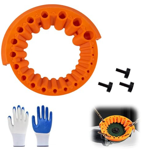 Affilatrice universale per punte da trapano (2-13 mm), attacco per smerigliatrice angolare per smerigliatrice da 125 mm, adatto per affilare tutti i tipi di punte da trapano (arancione)