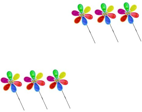 TOYANDONA 6pièces Ventilateur De Jardin avec Motif Insecte Décoration Extérieure Colorée