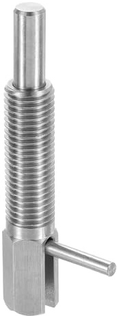 sourcing map Retractable Indexing Plunger Pin, M16 l Spring Plunger Stainless Steel Spring Loaded Latch Telescopic Locking Pin for Machinery Shipbuilding