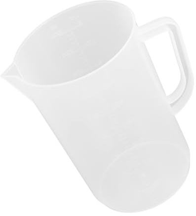 POPETPOP Oil Measurement Cup Large Capacity 3000ml Measuring Dispenser Handle Graduated Scaled Liquid Measuring Cup for Automotive and Fuel Oil Measurement