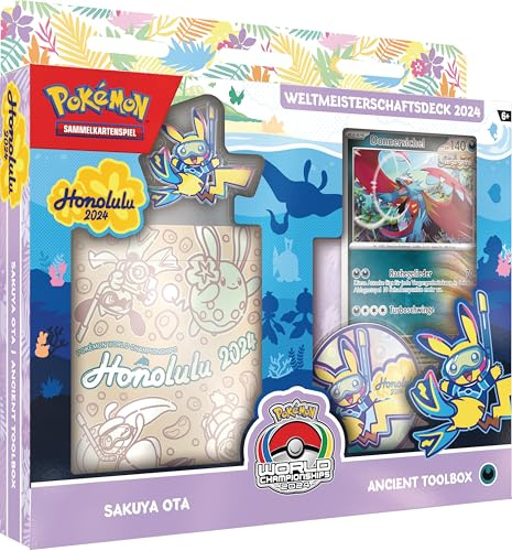 Pokémon-Sammelkartenspiel: Weltmeisterschaftsdeck 2024 - Sakuya OTA - Ancient Toolbox (1 vollständiges Deck mit 60 Karten & Zubehör)