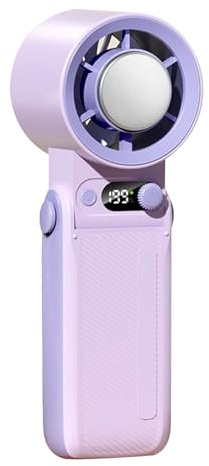 Mini Ventilador | Ventilador Recargable Personal 6000mAh - 199 Velocidades Refrigeración Ventilador Plegable Para Dormitorio Señoras Viaje Al Aire Oficina Coche y Camping