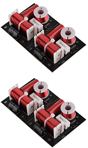 PPcdfre 4 divisori di frequenza per altoparlanti da 400 W, 2 vie, 2 unità, Hi-Fi Soundshelf Crossover, filtri woofer e tweeter