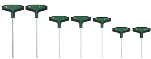 Bosch Set de destornilladores hexagonales con empuñadura en T de 7 piezas | Accesorios Herramientas Manuales
