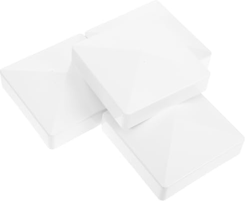 MAGICLULU Cappucci Protettivi per Pali di Recinzione 75 MM in ABS 4 Pezzi Tappi per Cassette Postali e Pontili Esterni