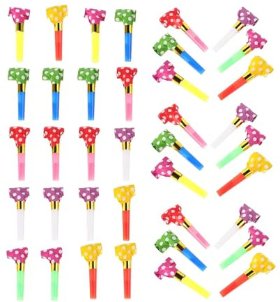 100 pezzi di fischietto giocattolo, corno, rumoroso, giocattoli, fischietti in plastica per Feste