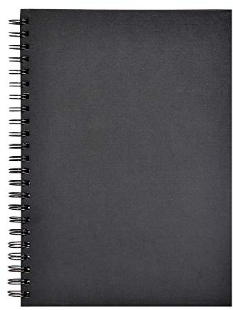 Clairefontaine 134254C Spiralblock Goldline A4 64 Blatt 140g Schwarz
