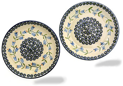 Bunzlauer Set aus 2 Dessert-Tellern 21,5 cm im Dekor Agnes