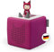 tonies Toniebox Starter Set inkl. 1 Kreativ Figur – Audioplayer für Hörbücher und Lieder für Kinder, einfach zu bedienende kabellose Musikbox BZW. Lautsprecher, 7 Std. Akku, Beere