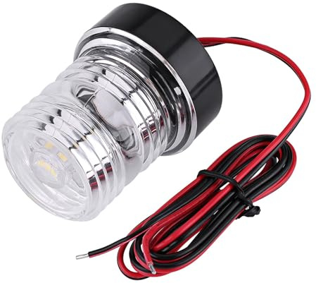 Keenso Marine Ankerlicht, 12V 360 ° Weißes LED-Ankerlicht Wasserdicht Boot LED Navigationslicht Toplicht für alle Boot unter 12m