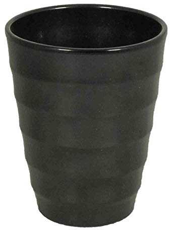 INNA-Glas Keramik Orchideen-Blumentopf, Ø14cm, 17cm, schwarz | Übertopf/Orchideenvase