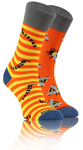 sesto senso Chaussette Fantaisie Drole en Coton Homme Femme Rigolotes Folles Socquette Colorées à Motifs