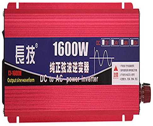 Inversor de Onda sinusoidal Pura 1600W 2200W 3000W 4000W 5000W 6000W 8000W 12V 24V 48V 60V a 220V/230V Transformador Corriente, Onda Inversor de Corriente camion (1600W,48Vto220V)
