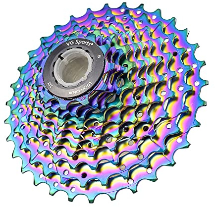 VG SPORTS 8 Speed Cassette 11-25T/11-28T/11-32T/11-36T/11-40T/11-42T for Road Bike/MTB Cassette, Bike Cassette Compatible with Shimano/Sram