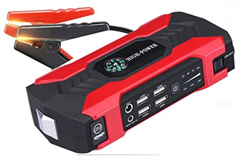 Zaibyizhi 20000mAh Auto Jump Starter Power Bank 12V Caricabatteria per Auto Avviamento di Emergenza Power Bank Tool Kit per Motori Fino a 6L a Benzina e 2L Diesel