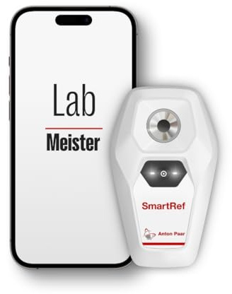 SmartRef Digital Refractometer by Anton Paar – High-Precision Brix & Wort Meter for Beer Brewing, Winemaking, Fermentation | Bluetooth, ATC, Automatic Wort & Alcohol Correction, est. ABV