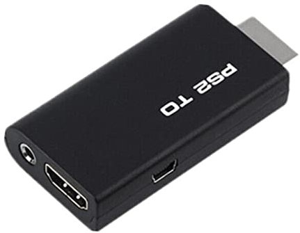 MOOKEENONE 1 cable adaptador compatible con PS2 a HDMI HD RCA AV Audio Video