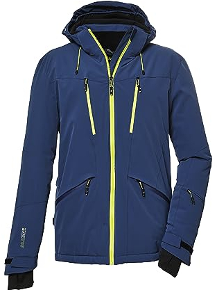 killtec Herren Skijacke/Funktionsjacke mit abzippbarer Kapuze und Schneefang KSW 74 MN SKI JCKT, dunkelpetrol, 4XL, 39738-000