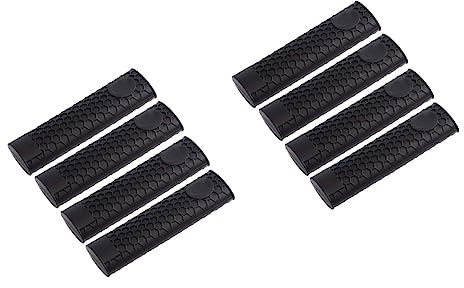 BESTonZON 8stücke Silikon Topfgriff Hitzeschutz Teiliges Wärmeisolierte rutschfeste Griffhalter Für Pfannen Und Töpfe Für Kochliebhaber Und Anfänger Modernem Schwarz