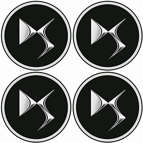 FYOBOT 4pcs 60MM Car Wheel Center Caps for Citroen DS3 DS4 DS6 Stylish Badge Emblem Decal Wheel Sticker Auto Exterior Accessories