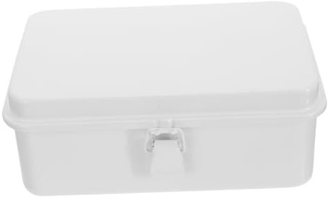 Operitacx 1 Stück Karton Retro-Aufbewahrungsbox aus Blech schlafzimmer kommode veranstalter Schreibtisch-Kosmetik-Aufbewahrungs-Organizer Vorratsbehälter Organizer-Container Einfach Weiß